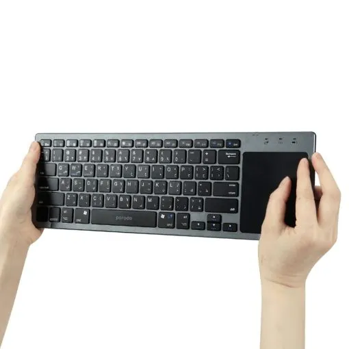 Alternative view of Porodo Wireless Keyboard With Touch-Pad Ultra Slim Compatible with Mac / Windows