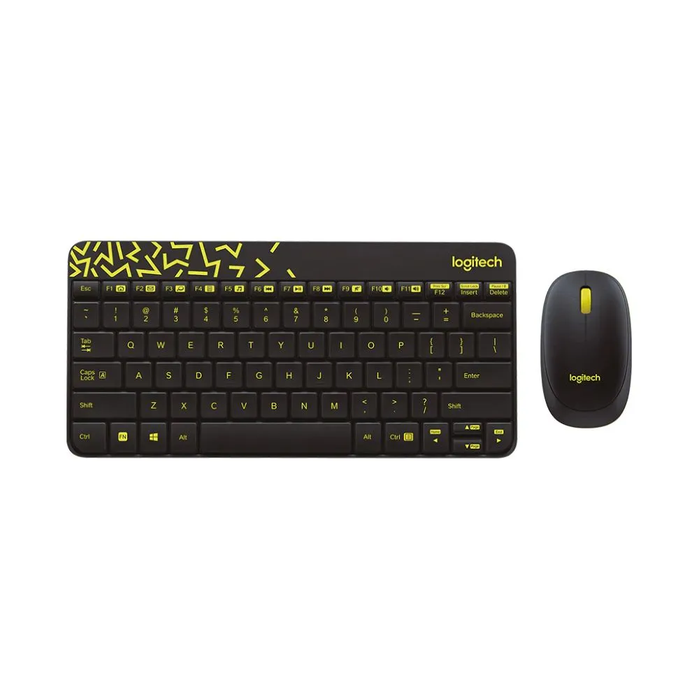 Logitech MK240 Nano Wireless Keyboard and Mouse Combo - Compact - Colorful - and Efficient
