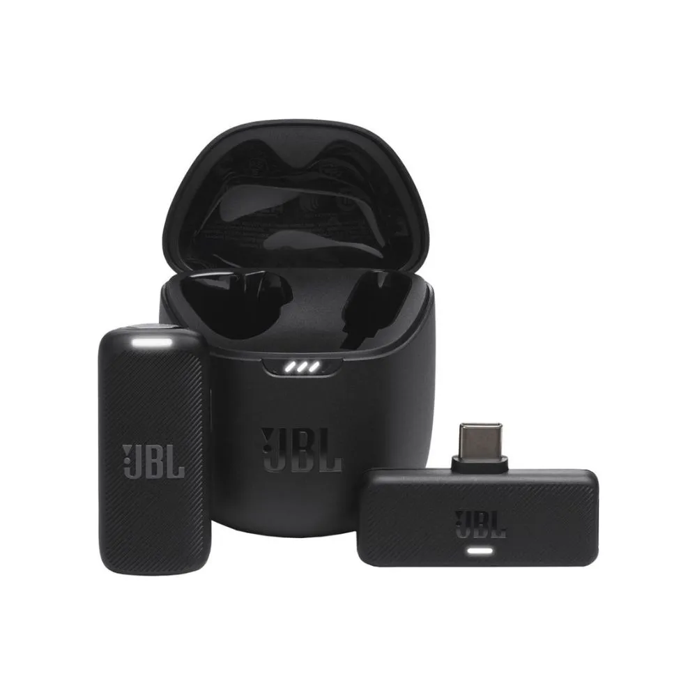 JBL Quantum Stream Wireless Clip-On Microphone System for USB-C Devices (2.4 GHz)