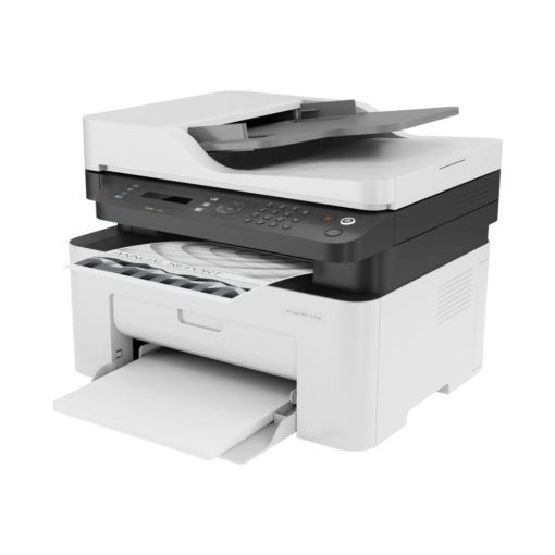 Alternative view of HP LaserJet M137fnw Multifunction Wireless Printer - All-in-One Solution for Efficient Office Printing.