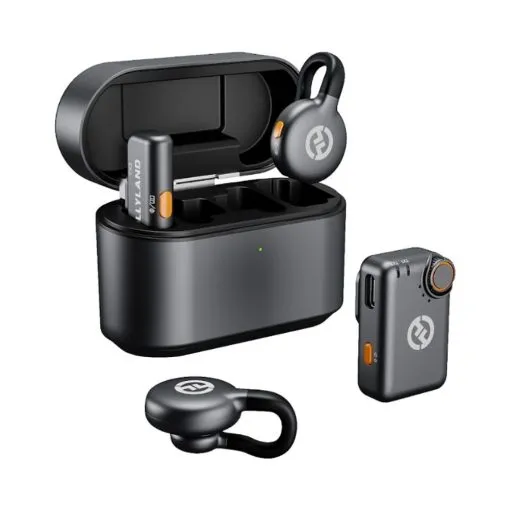 Alternative view of Hollyland LARK M2S Combo 2-Person Wireless Microphone System for Cameras and Mobile Devices (2.4 GHz, Space Gray)