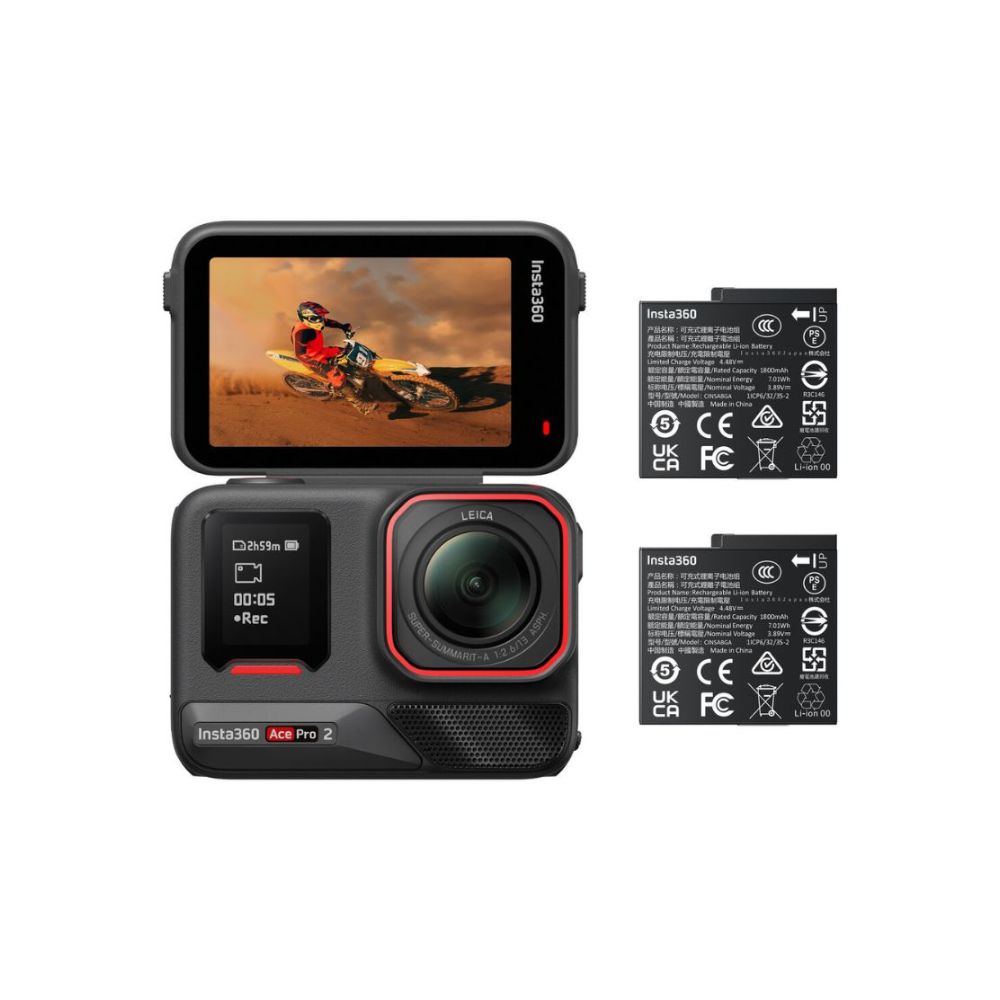 Insta360 Ace Pro 2 Action Camera Battery Bundle - Image 3