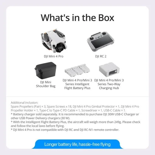 DJI Mini 4 Pro Fly More Combo Plus with DJI RC 2 - Image 9