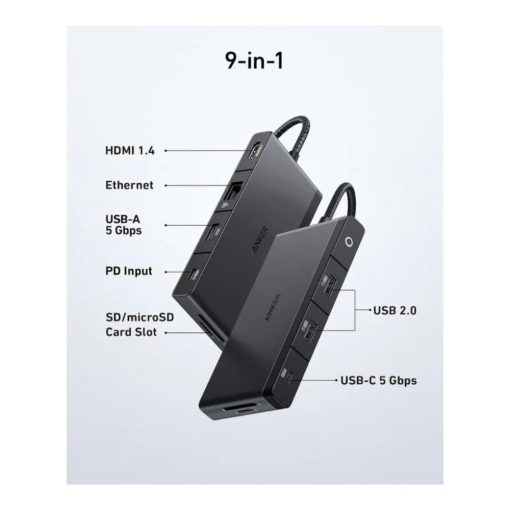 Alternative view of Anker 552 USB-C Hub 9-in-1 4K HDMI