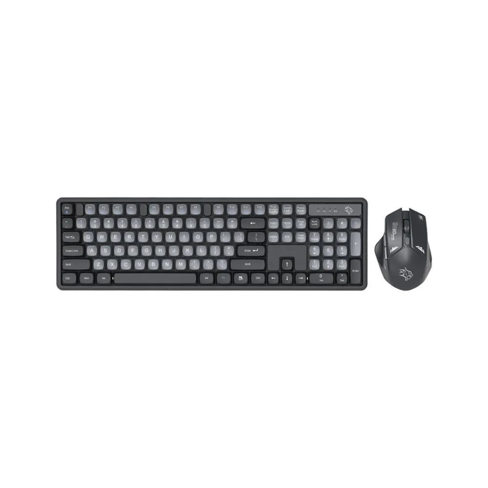 Porodo Gaming Wireless Keyboard Mouse Set 2.4GHz 1600 DPI