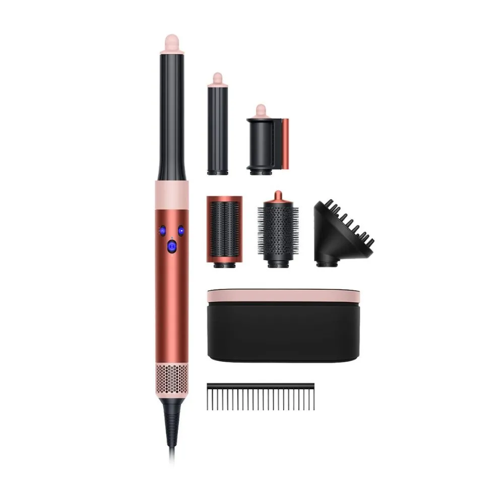 Dyson Airwrap™ multi-styler and dryer Complete Long Volumise in Strawberry bronze and blush pink