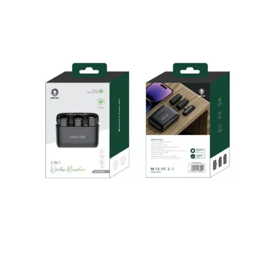Alternative view of Green lion 2 in 1 Wireless Microphone