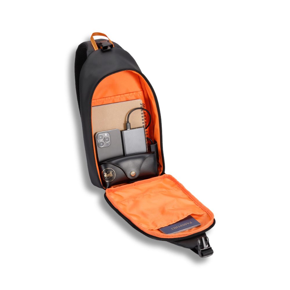 Porodo Gaming Water-Resistant PU Sling Bag With USB-C Port - Image 3