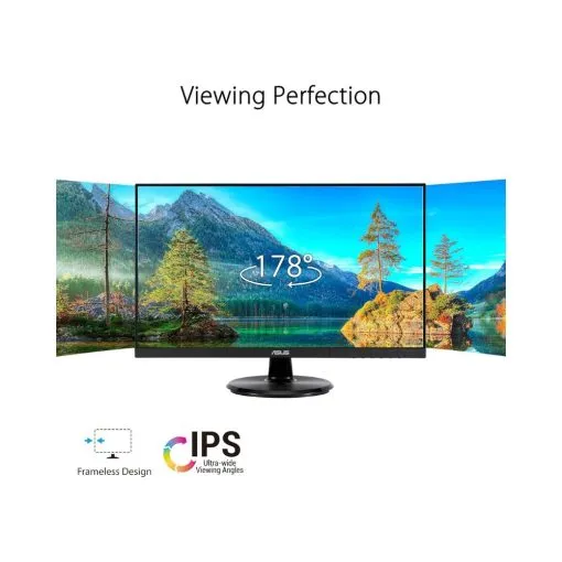 ASUS Eye Care VA24DQFR - 24 Inch Full HD Monitor - Frameless, Flicker-Free, Blue Light Filter