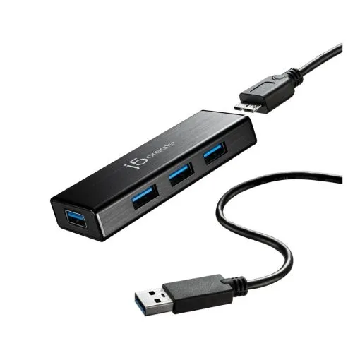 j5Create JUH344 USB™ 3.0 Super Speed 4-Port Hub