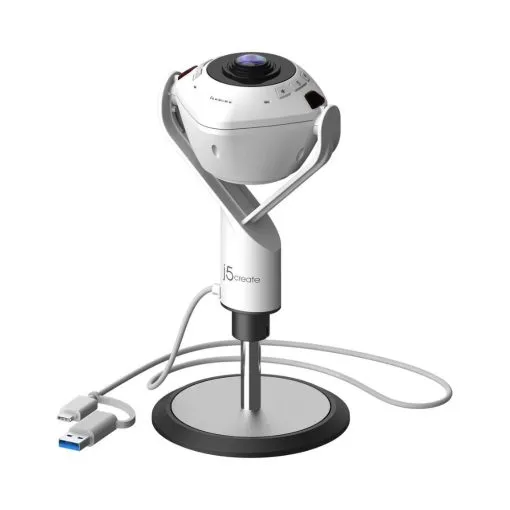 j5create JVU368 360° AI-Powered Webcam with Speakerphone
