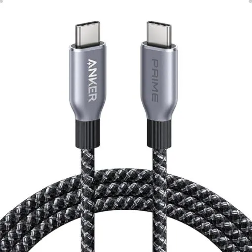 Alternative view of Anker Prime USB-C to USB-C Cable 240W - Upcycled-Braided