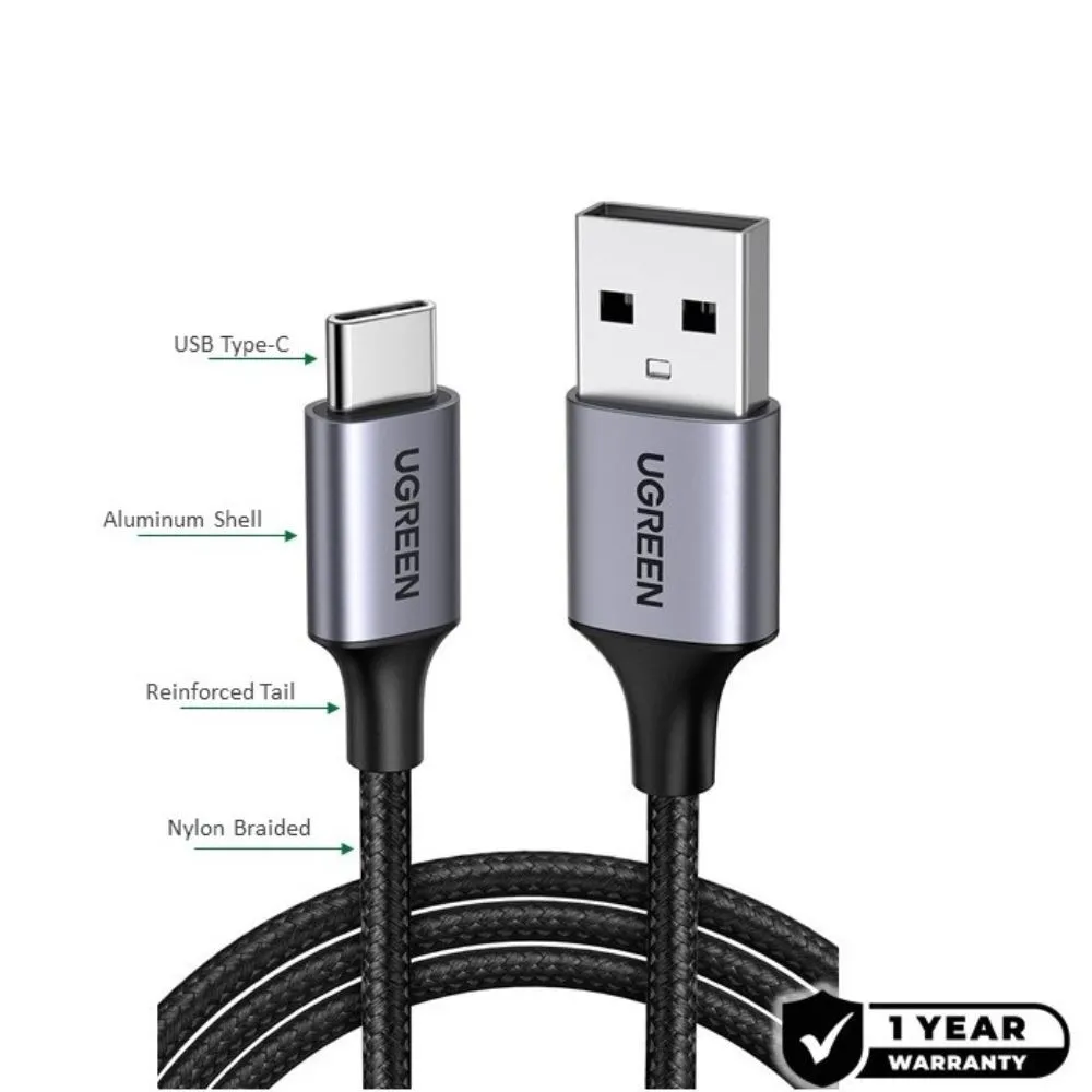 UGREEN USB-A to USB-C Braided Cable Fast Charge