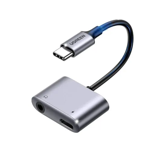UGREEN 2-in-1 USB C to 3.5mm Headphone & USB-C Charging Port