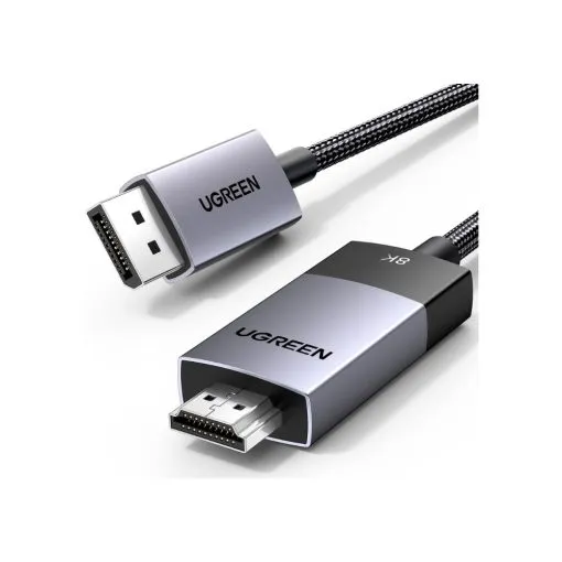 UGREEN Displayport Male 1.4 To HDMI 2.1 Male 8K Braided Cable