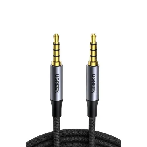 UGREEN 4-Pole HIFI AUX Cable, 3.5mm Male to Male, Mic Support
