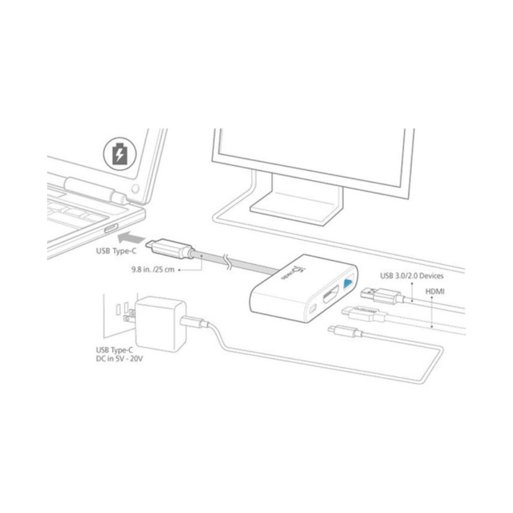 j5create JCA379 USB 3.0 Type-C to HDMI with Power Delivery - Image 2
