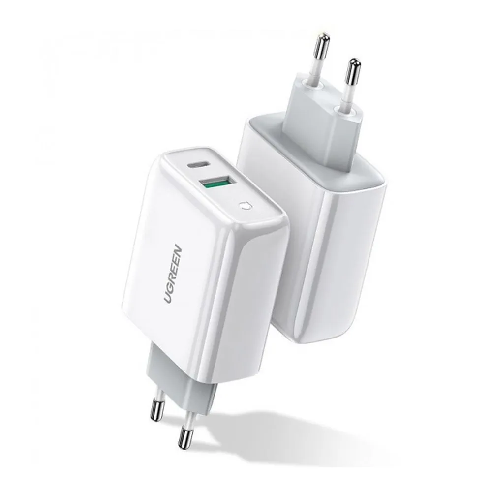 UGREEN Dual Port USB-C and USB-A Smart and Fast Charger Adapter - Image 2