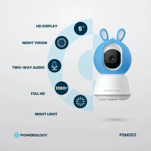 Alternative view of Powerology Monitor & App Baby Camera