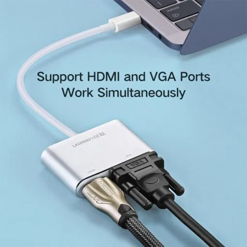Alternative view of UGREEN Type-C to HDMI VGA Converter