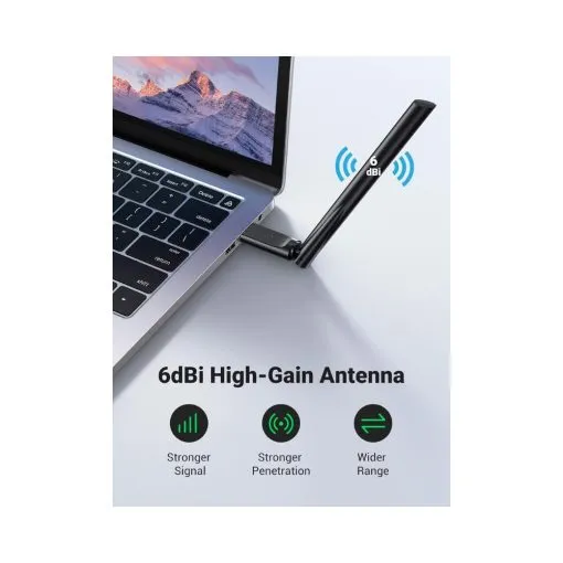 Alternative view of UGREEN AC650 USB WiFi Adapter