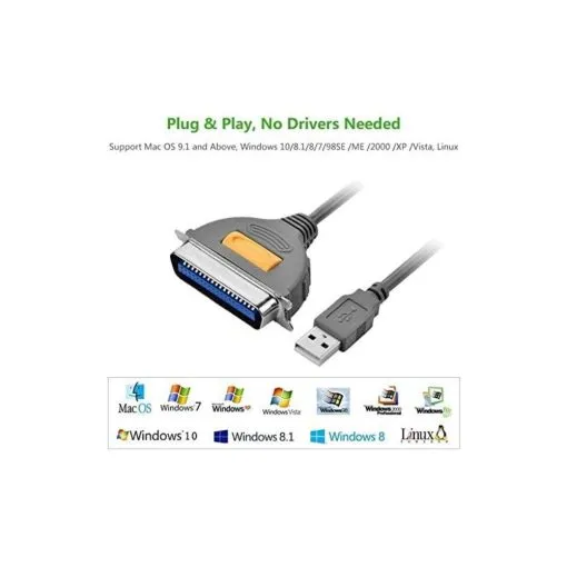Alternative view of UGREEN USB to IEEE1284 Parallel Printer Cable
