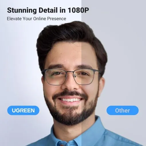 Alternative view of UGREEN 1080P Webcam with Microphone