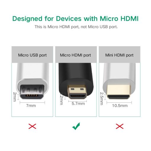 Alternative view of UGREEN Micro HDMI Male to HDMI Female Adapter