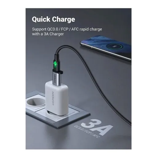 UGREEN USB-C Female to USB-A 3.0 Male Adapter, Support Charging & Data Sync - Image 3