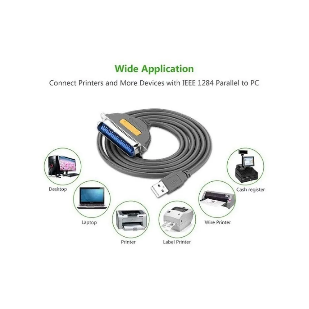 UGREEN USB to IEEE1284 Parallel Printer Cable - Image 3