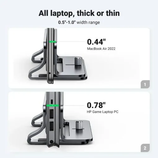 UGREEN Adjustable Vertical Laptop Stand - Image 3
