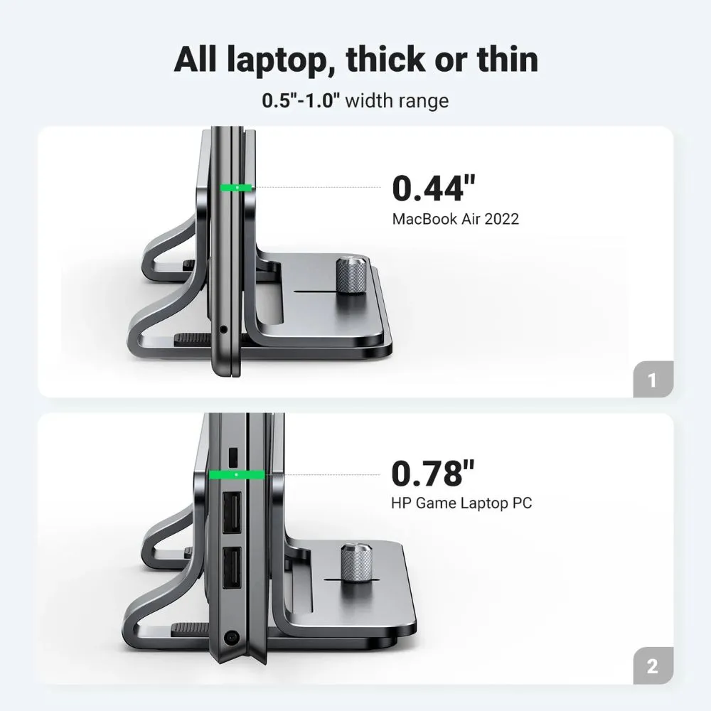 UGREEN Adjustable Vertical Laptop Stand - Image 3