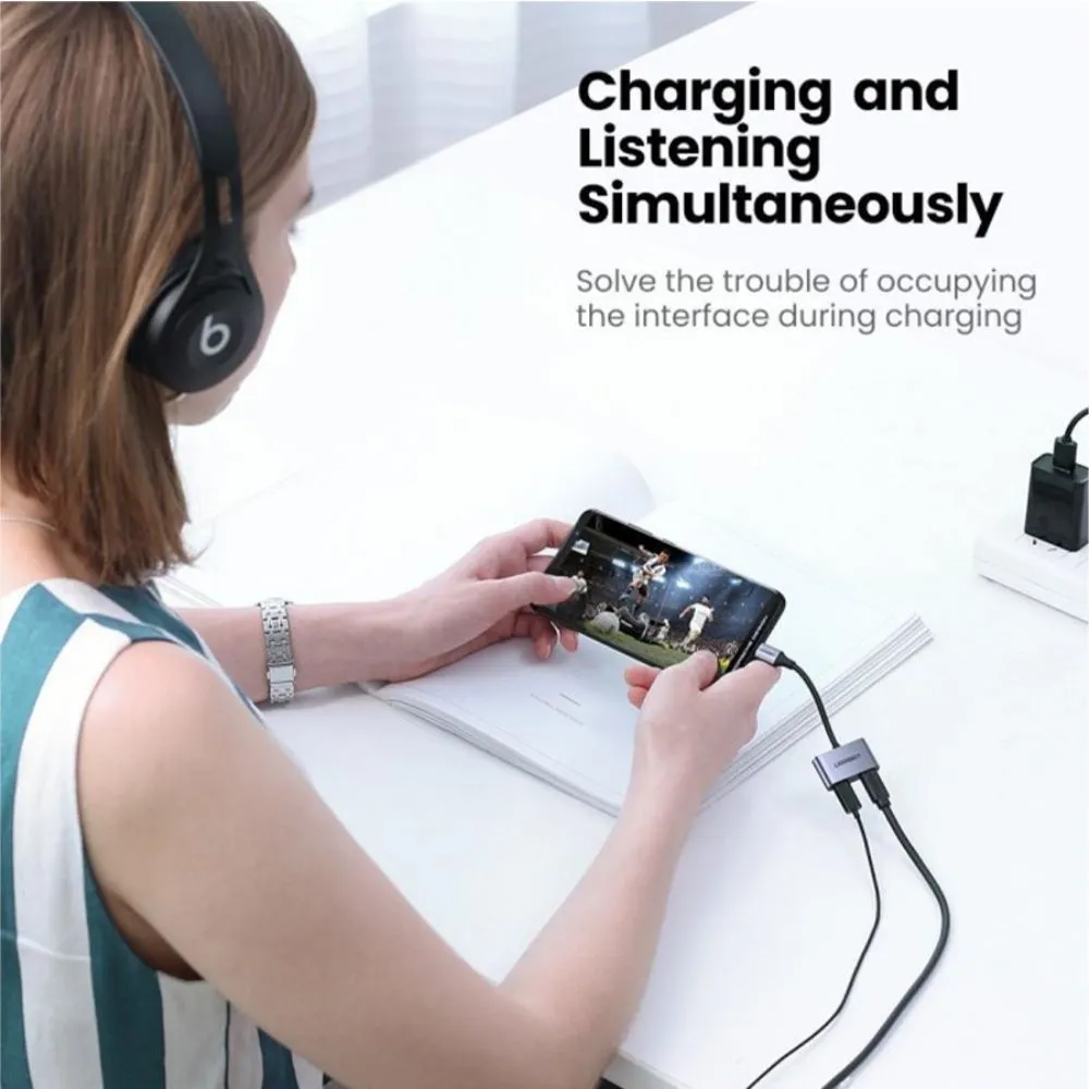UGREEN 2-in-1 Type-C to Type-C Audio + PD USB-C Charging Adapter - Image 4