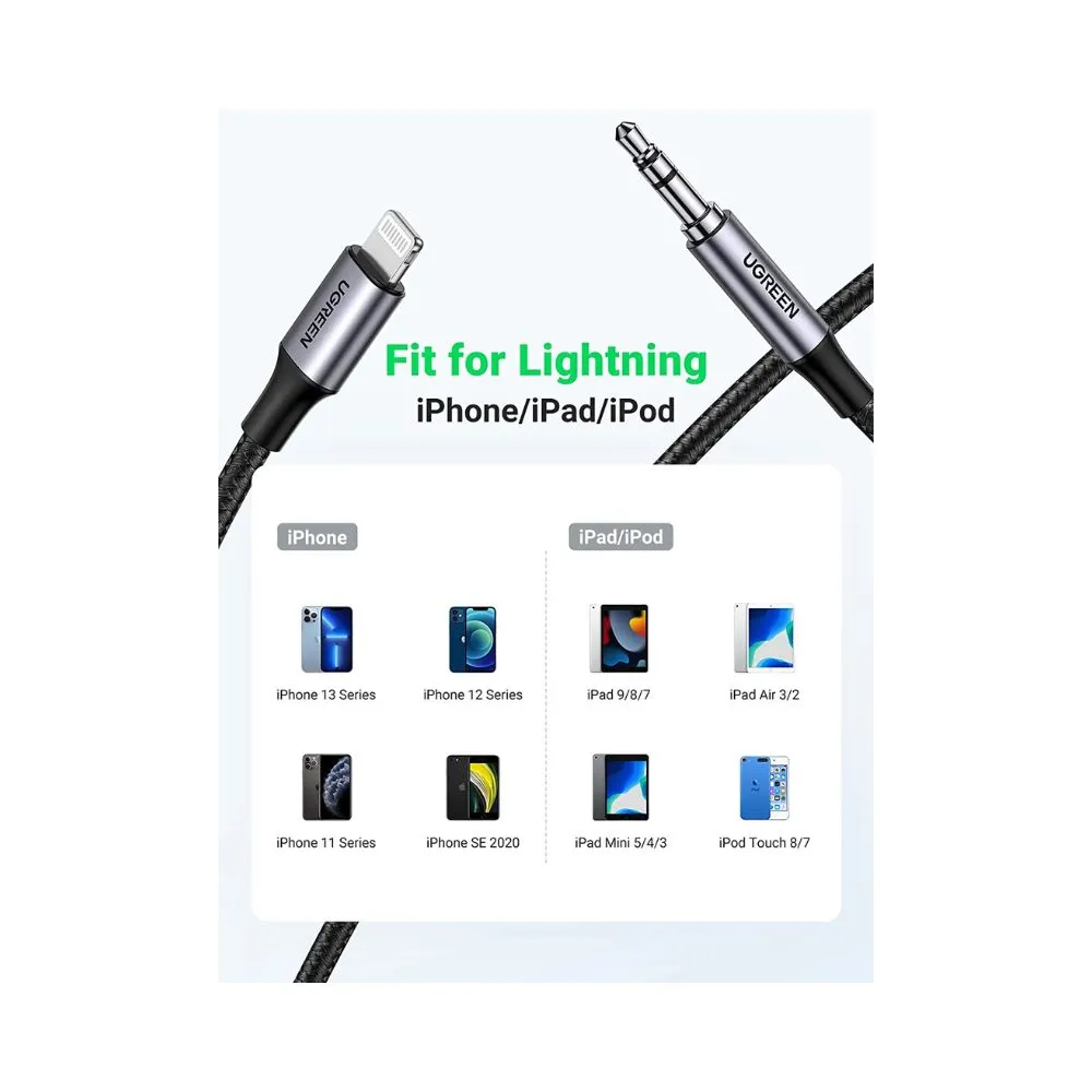 UGREEN Lightning to 3.5mm Male Aux Cable - Image 4