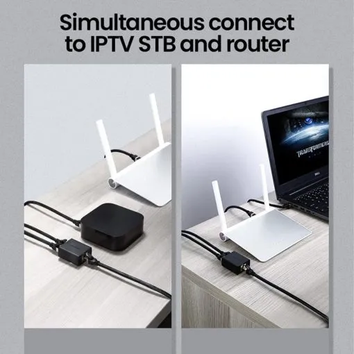 UGREEN RJ45 Splitter Adapter 2 Pack - Image 4