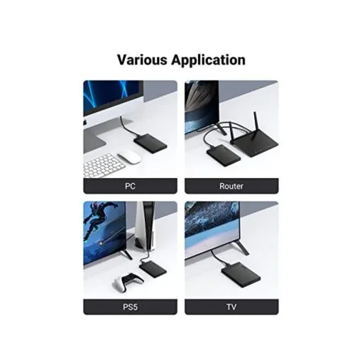 UGREEN 2.5 Inch Hard Drive Enclosure SATA HDD Caddy External USB 3.0 Hard Disk Case - Image 4