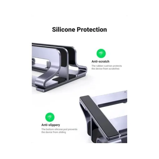UGREEN Vertical Laptop Stand Holder Desk Dual Aluminum Dock Compatible - Image 5