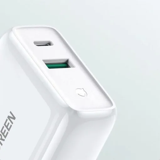 UGREEN Dual Port USB-C and USB-A Smart and Fast Charger Adapter - Image 5