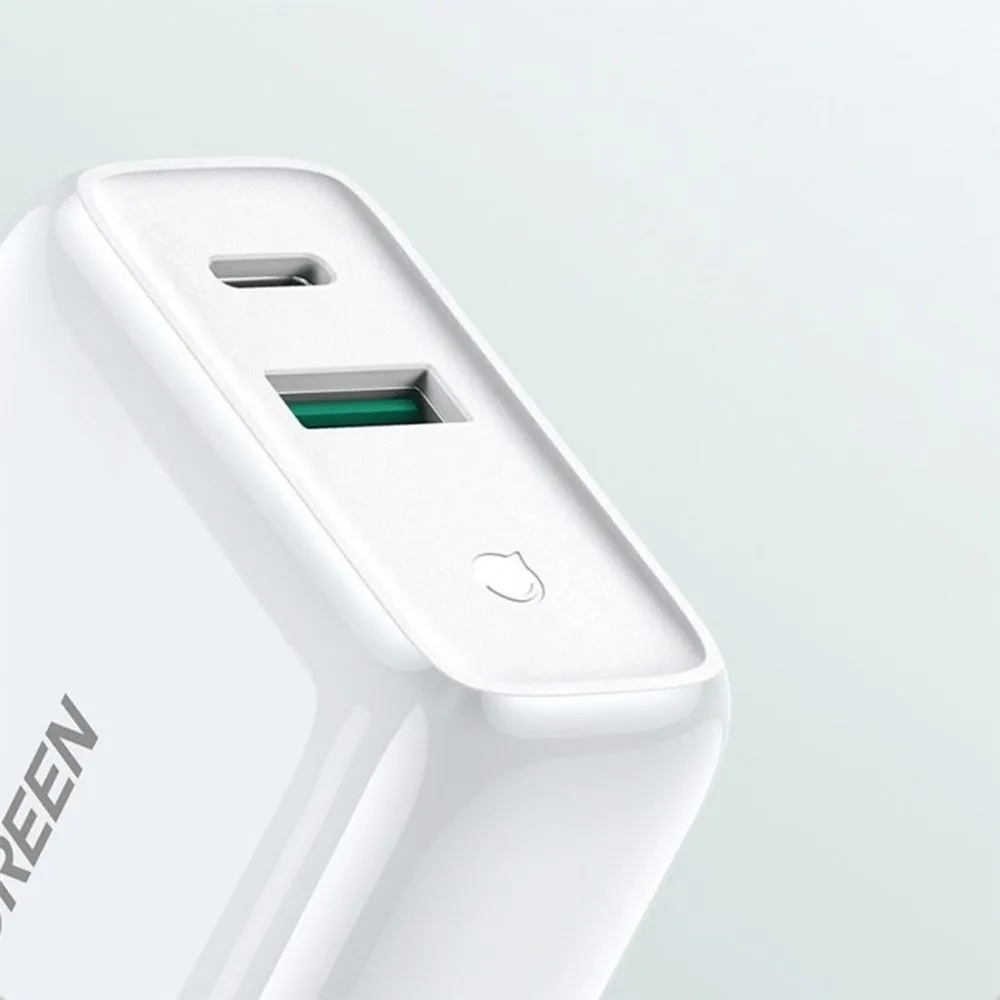 UGREEN Dual Port USB-C and USB-A Smart and Fast Charger Adapter - Image 5