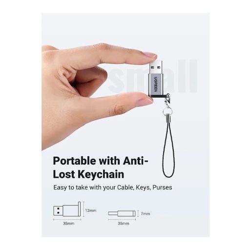 UGREEN USB-C Female to USB-A 3.0 Male Adapter, Support Charging & Data Sync - Image 6