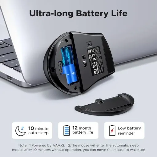 UGREEN Wireless Mouse for Laptop 2.4G - Image 6