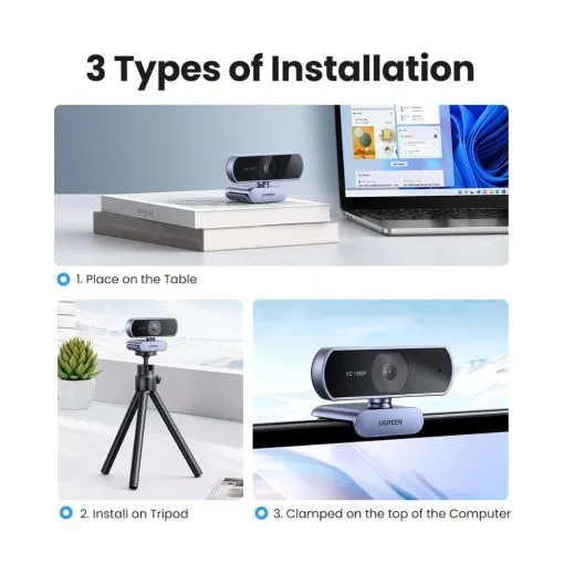 UGREEN 1080P Webcam with Microphone - Image 6