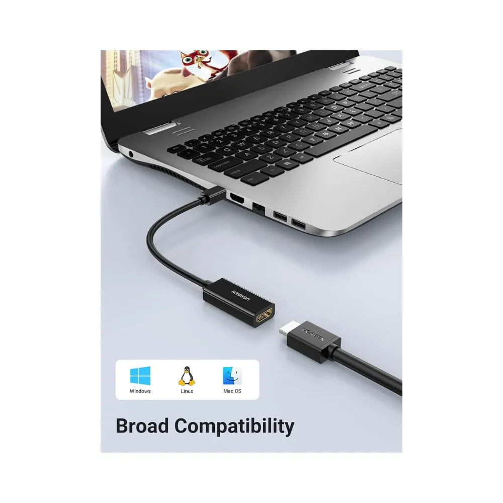 UGREEN Thunderbolt 2.0 4K Mini Displayport Male to HDMI Female Converter - Image 6