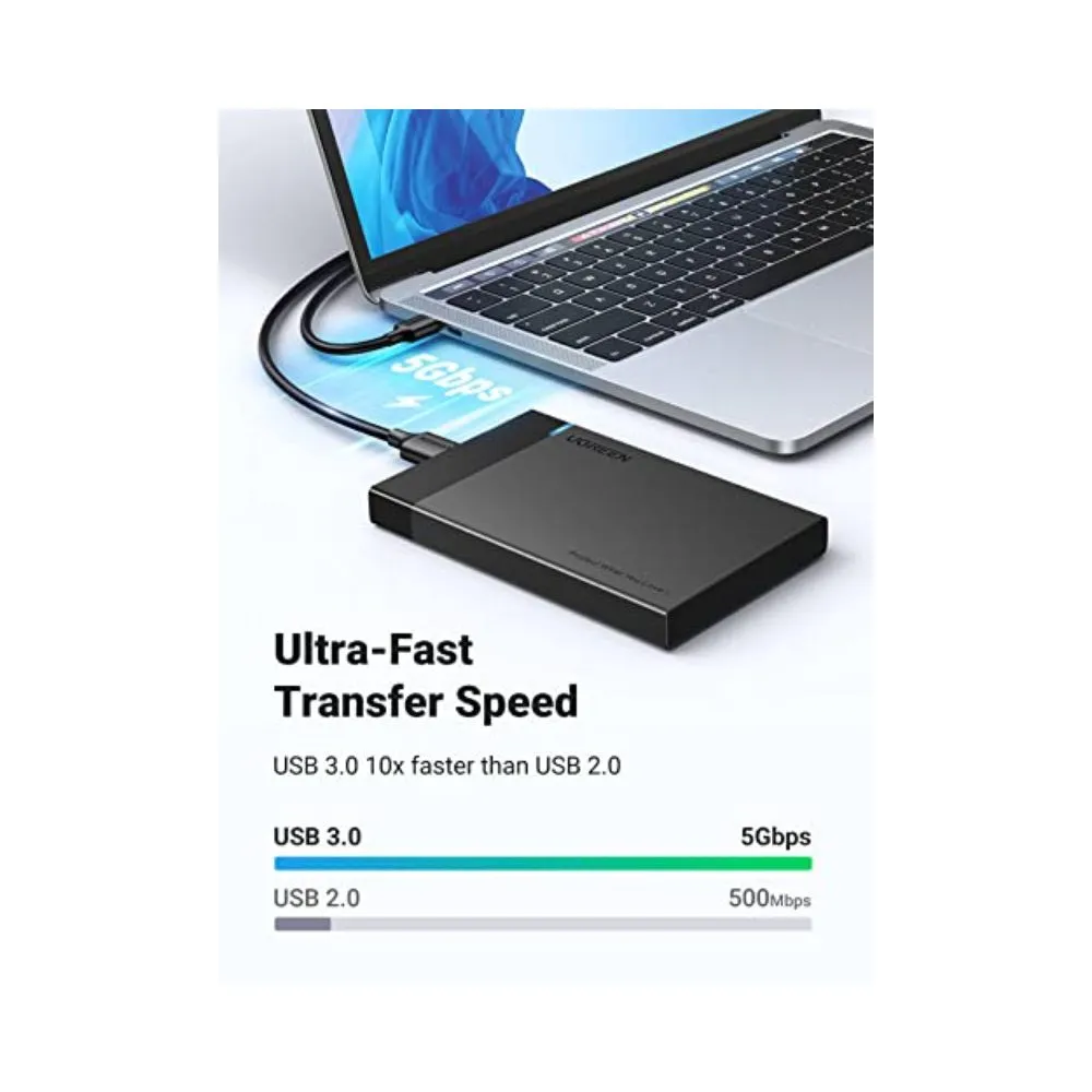 UGREEN 2.5 Inch Hard Drive Enclosure SATA HDD Caddy External USB 3.0 Hard Disk Case - Image 7