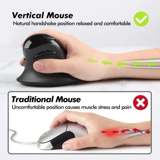 Alternative view of Micropack Vertical Wireless Mouse MP-V03W