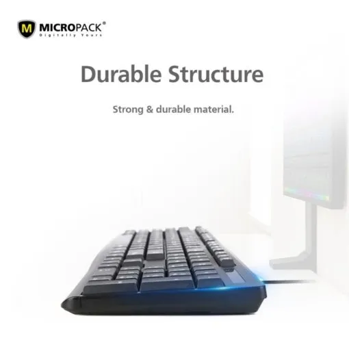 Alternative view of Micropack K206 Wired Keyboard Silent