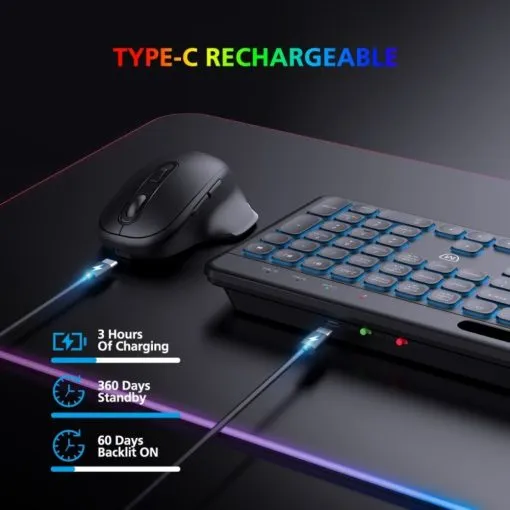 Alternative view of Micropack AKM-240W Wireless Combo Keyboard And Mouse