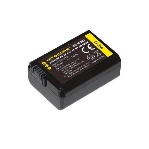 Alternative view of Nitecore NP-FW50 Battery