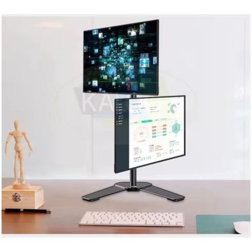 Kaloc Zeno MT602 Adjustable Vertical Dual Monitor Arm - Image 4