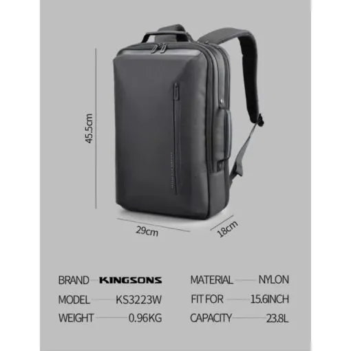 Kingsons Multifunctional Backpack KS3223W - Image 4